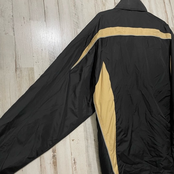 Vintage Army Veteran Black and Gold Men's Jacket Windbreaker - Picture 4 of 8